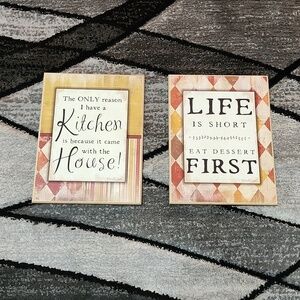 WOODEN FUNNY QUOTES KITCHEN HANGING WALL SIGNS